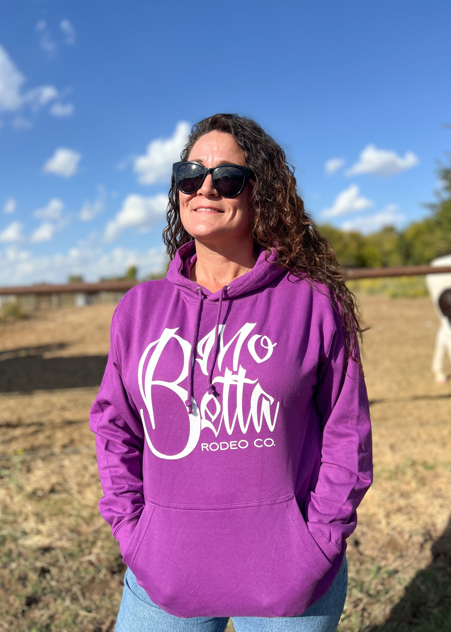 Purple Mo Betta Rodeo Co Hoodie