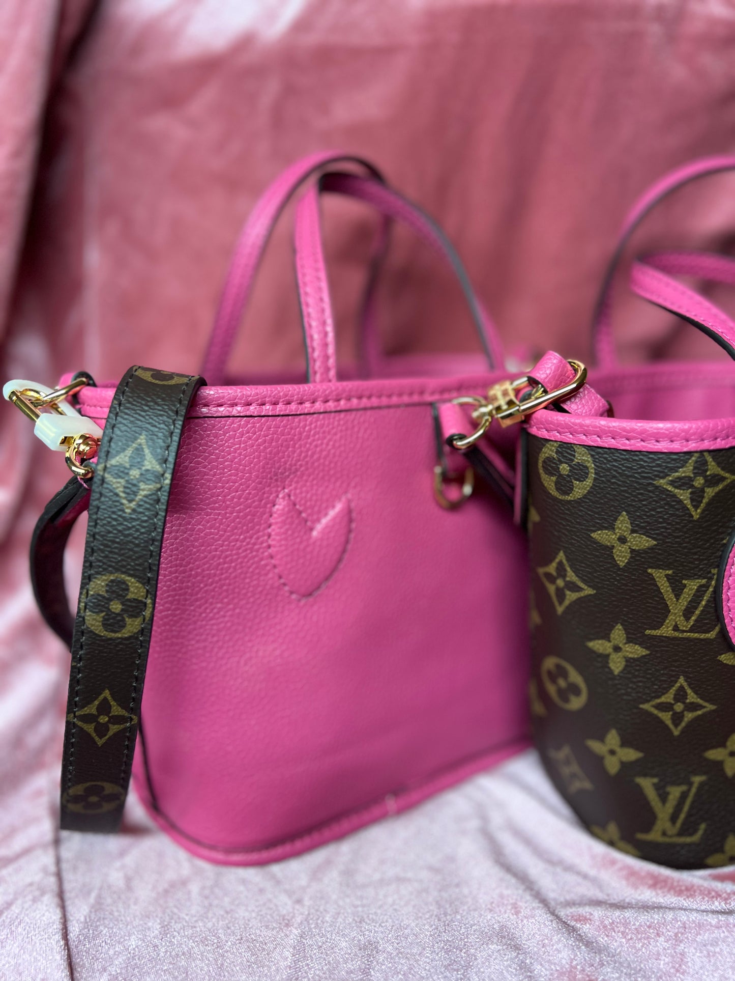 Hot Pink Reversible Purse