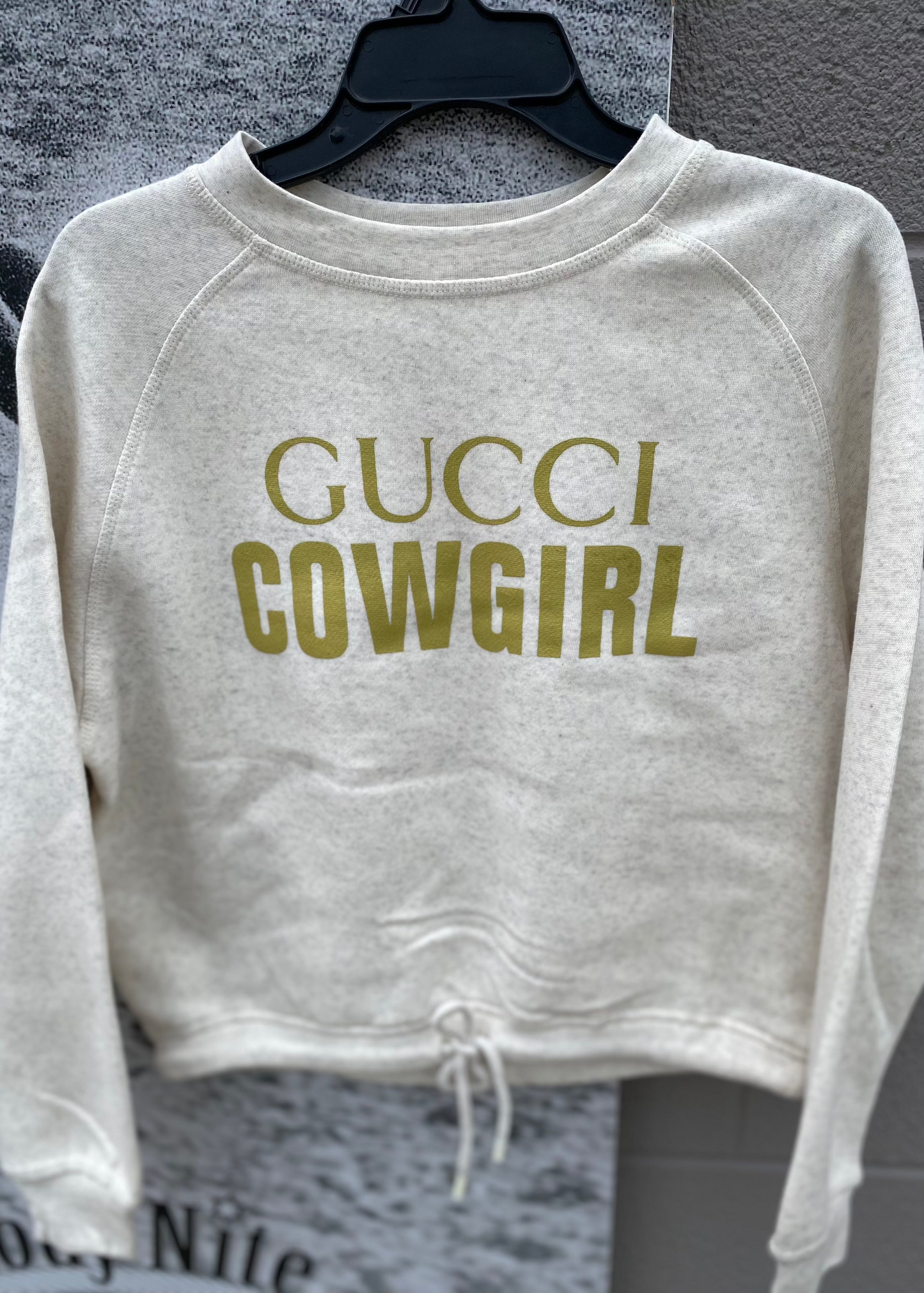 Cream Gucci Cowgirl Crewneck