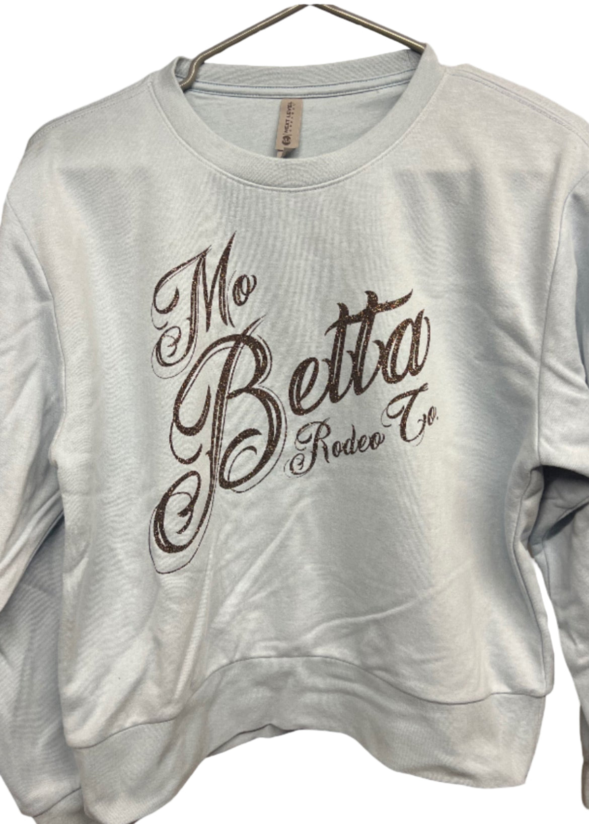 Denim Blue Sparkle Crewneck