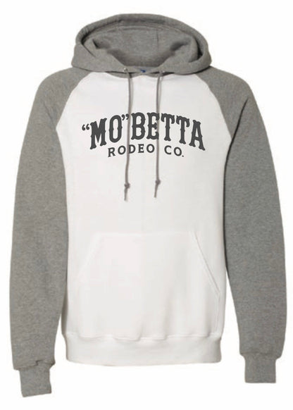 White & Grey Mo Betta Hoodie