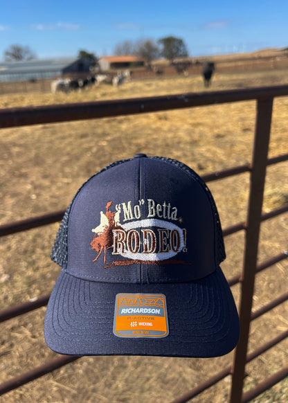 Navy "Mo" Betta Rodeo Logo Cap