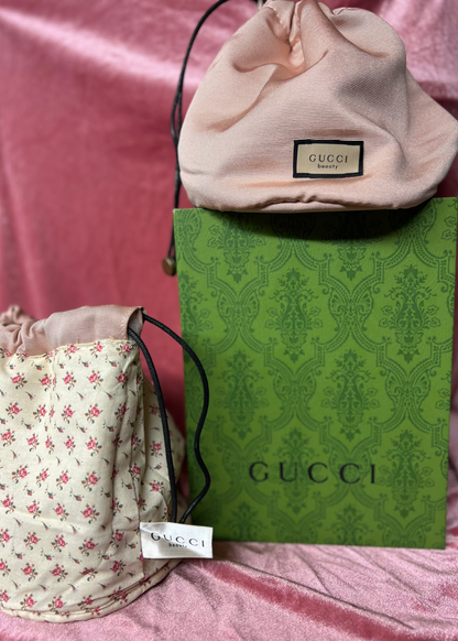 Reversible Cosmetic Drawstring Bag