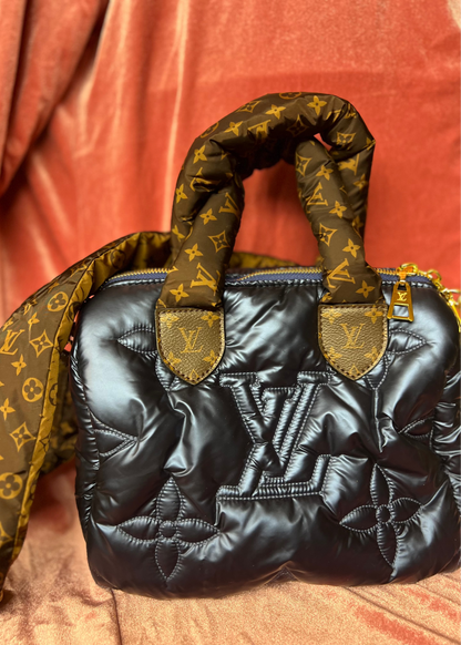 Navy Blue Puffer Bag