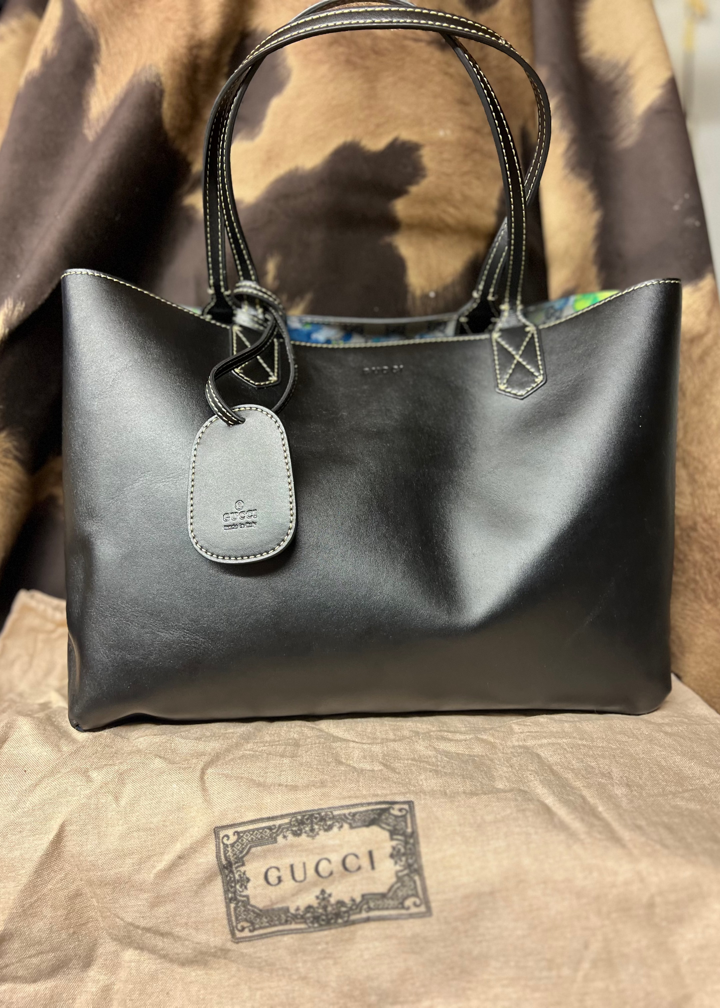 Reversible Black Tote