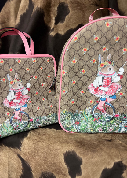 Rabbit Backpack & Bookbag Set
