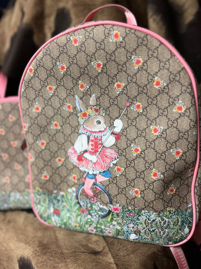 Rabbit Backpack & Bookbag Set