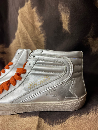 Silver Tennis Shoes (Size 7)