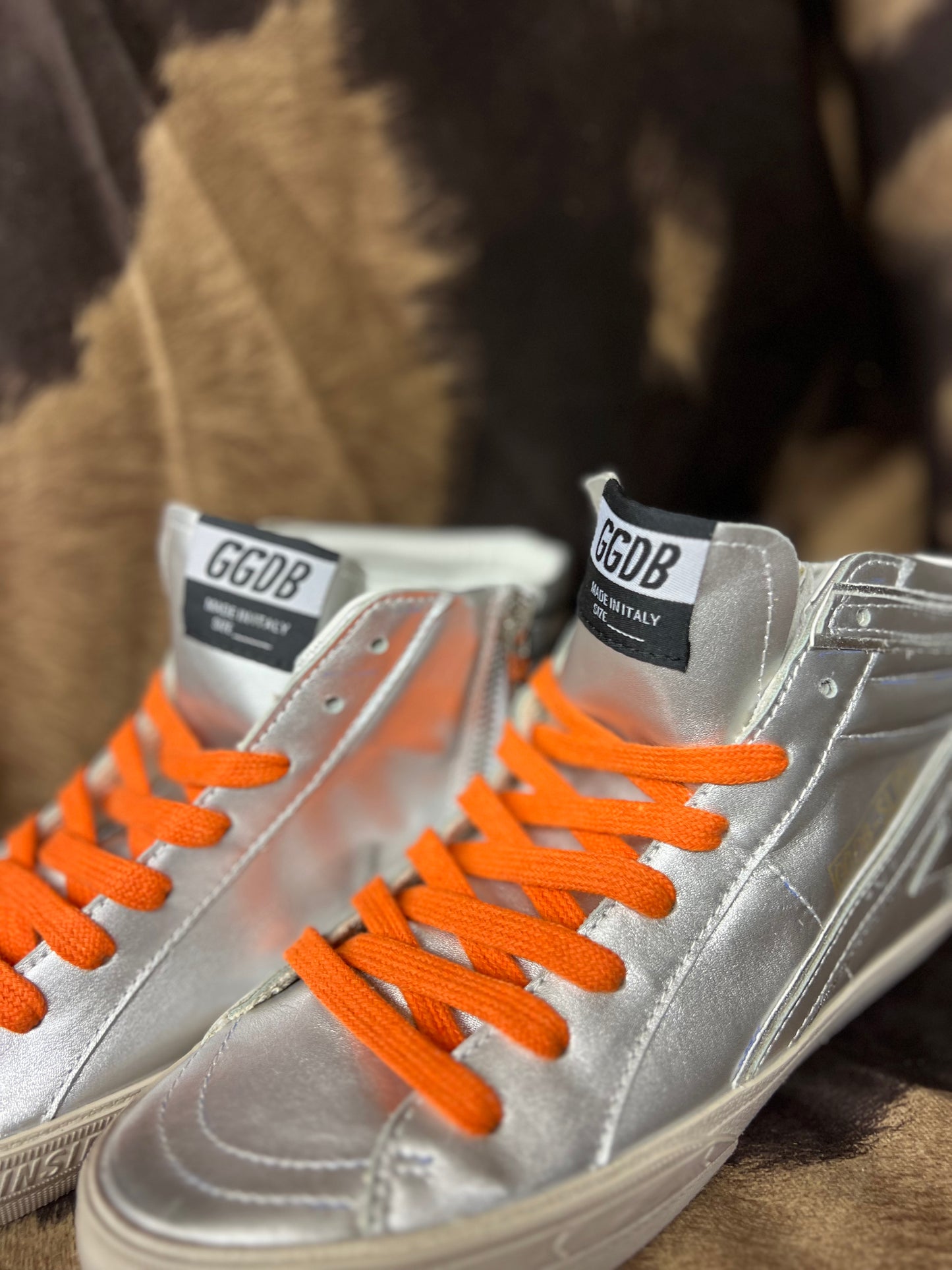 Silver Tennis Shoes (Size 7)