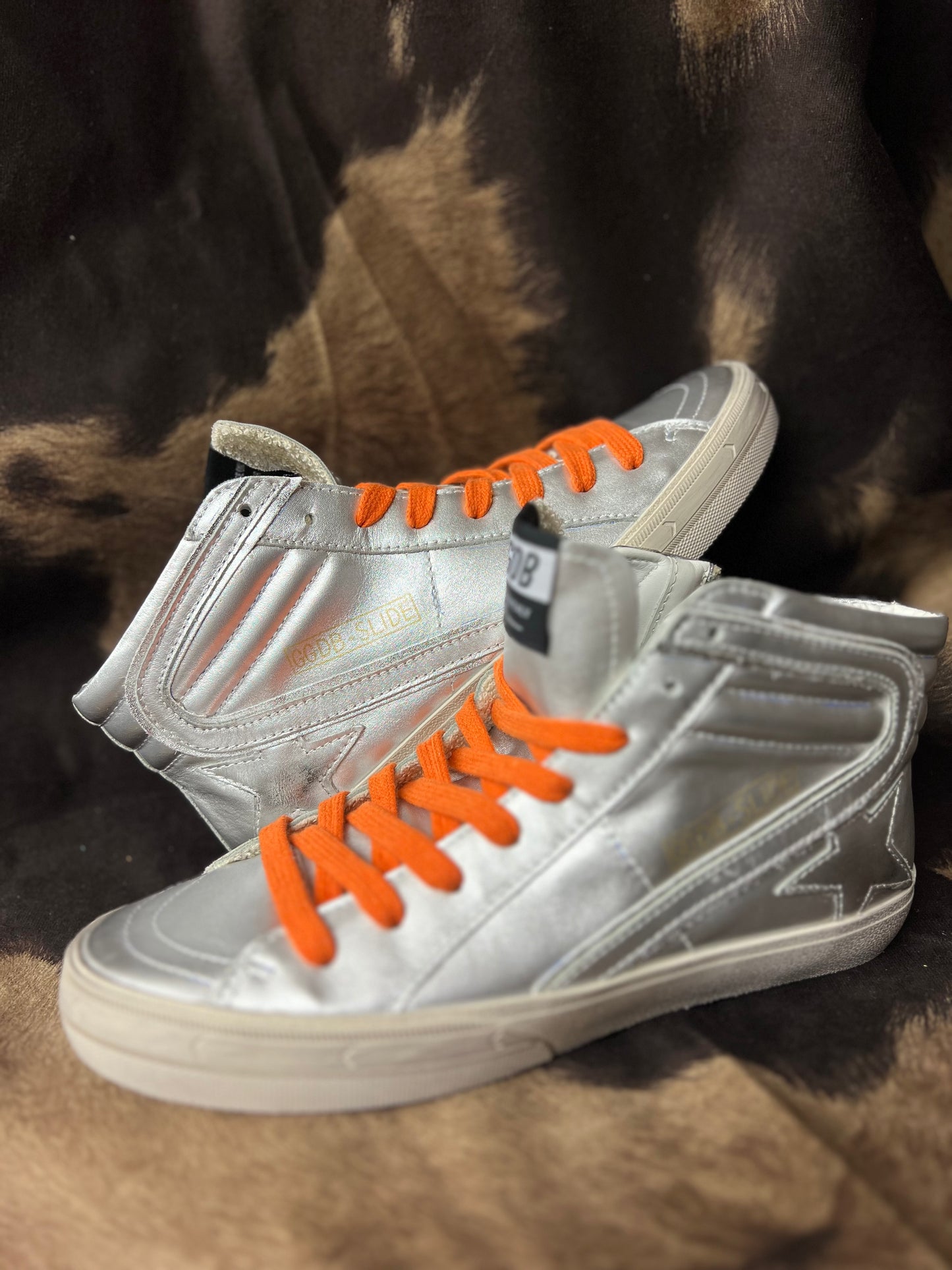 Silver Tennis Shoes (Size 7)