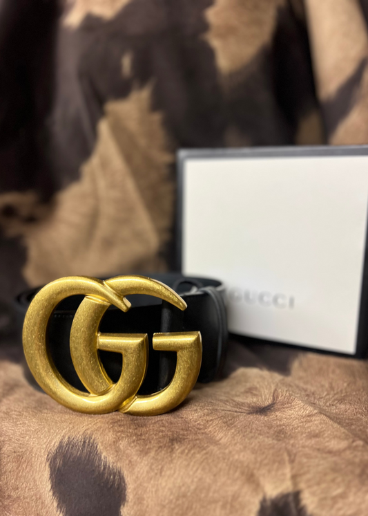 Black Belt with Large Buckle