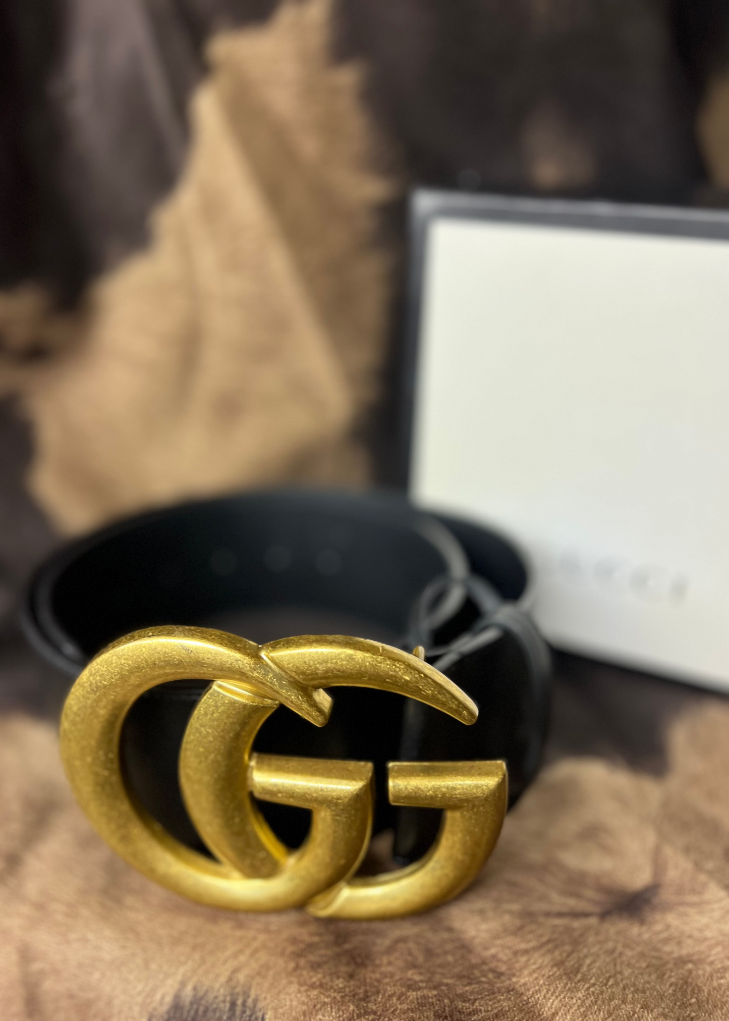 Black Belt with Large Buckle