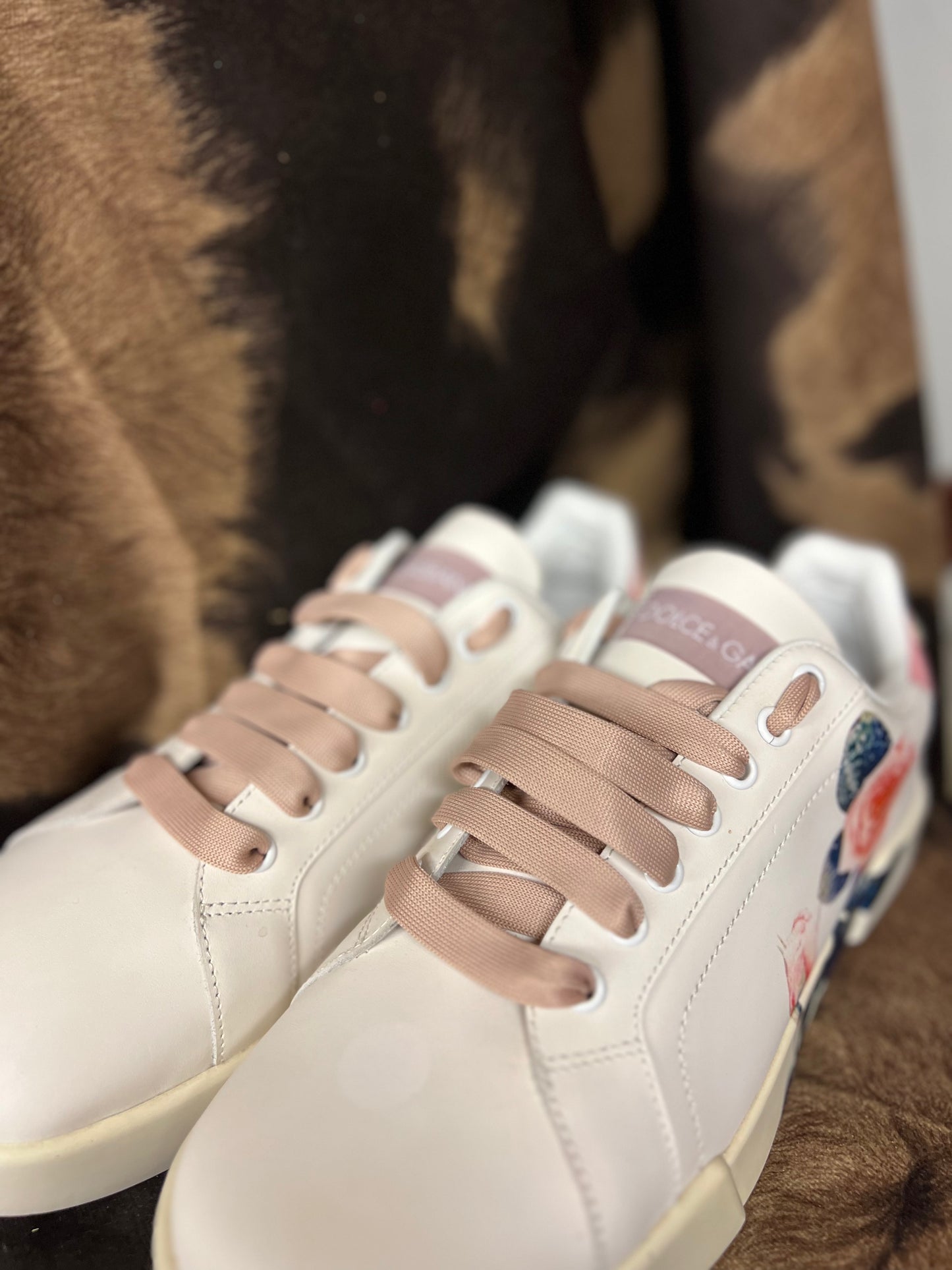 Rose Tennis Shoes (Size 6)