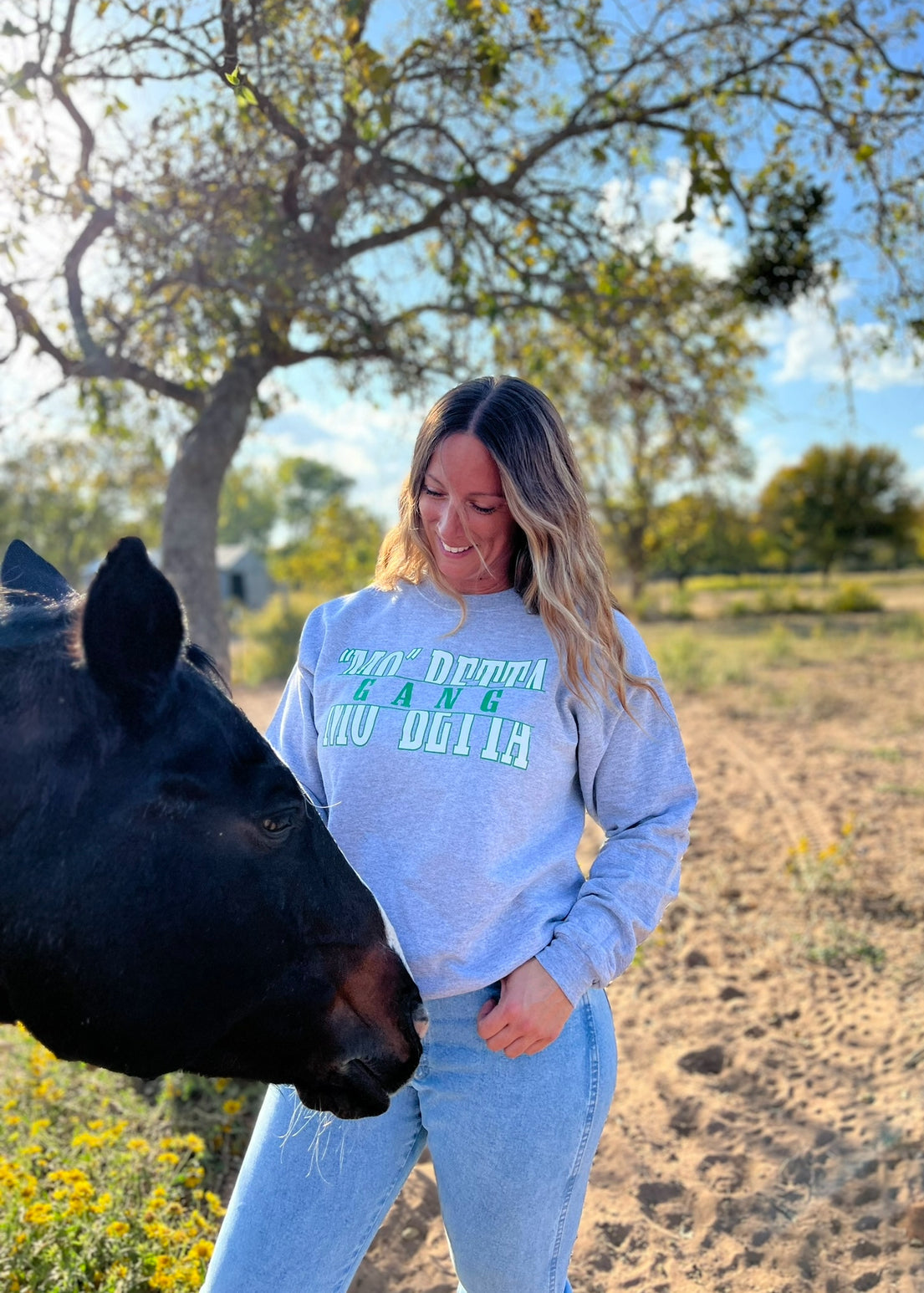 Gray "Mo" Betta Gang Crewneck